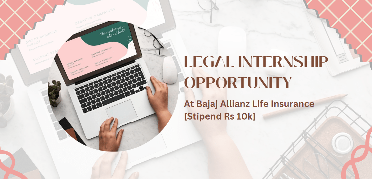 Paid Legal Internship Opportunity At Bajaj Allianz Life Insurance