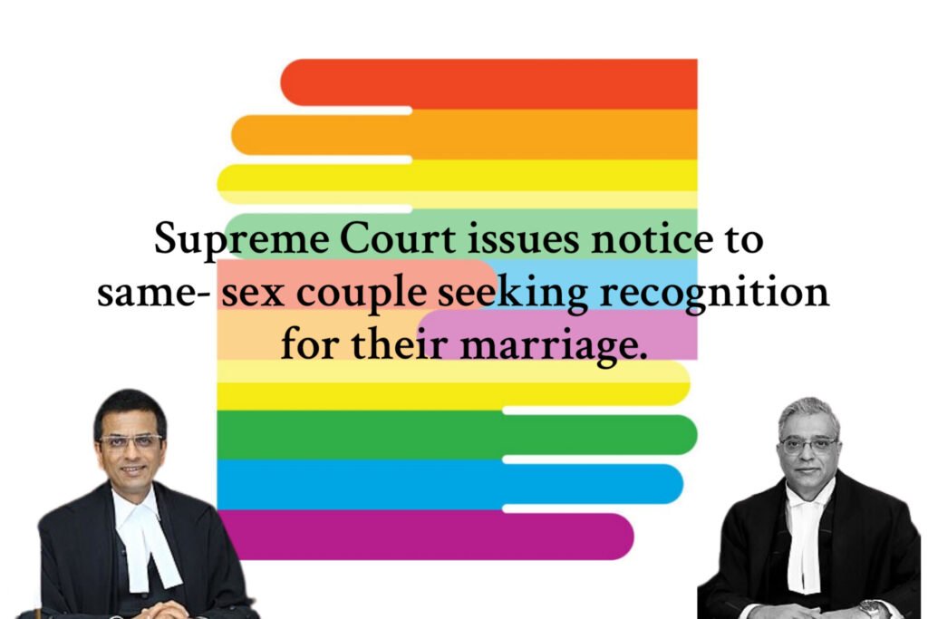 Supreme Court Issues Notice To Same Sex Couple Seeking Recognition For Their Marriage Legal 7801