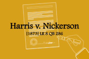 Harris v. Nickerson [1873] LR 8 QB 286