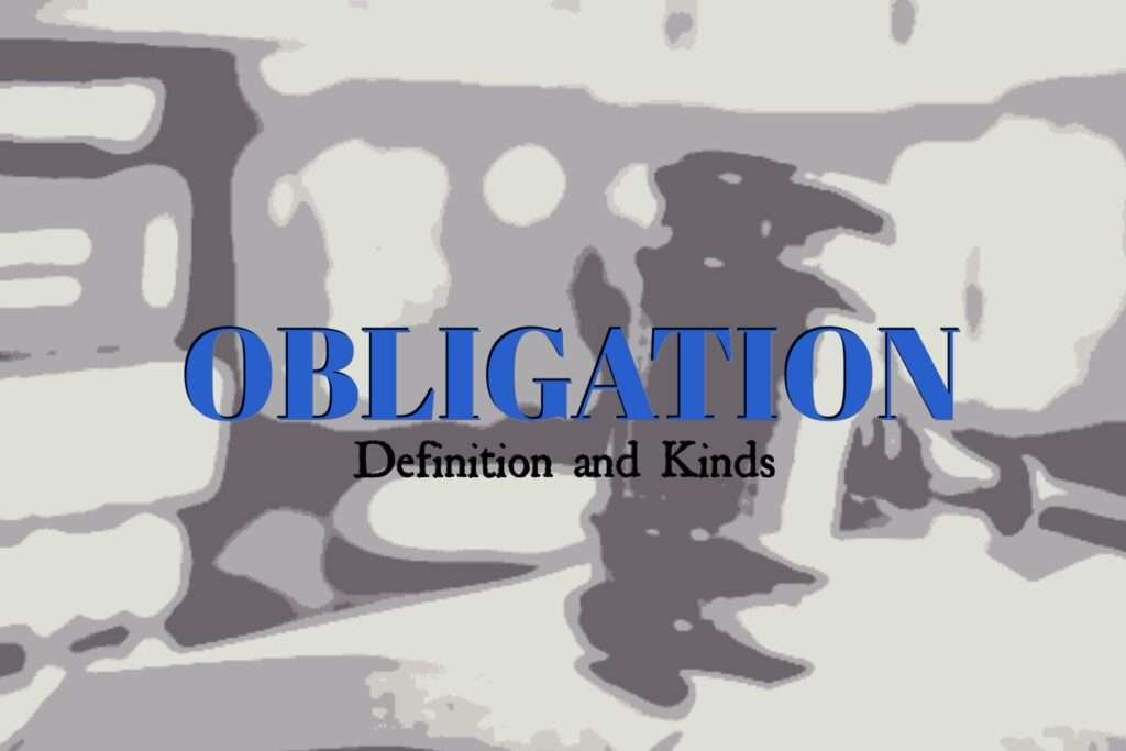 What Does No Moral Obligation Mean