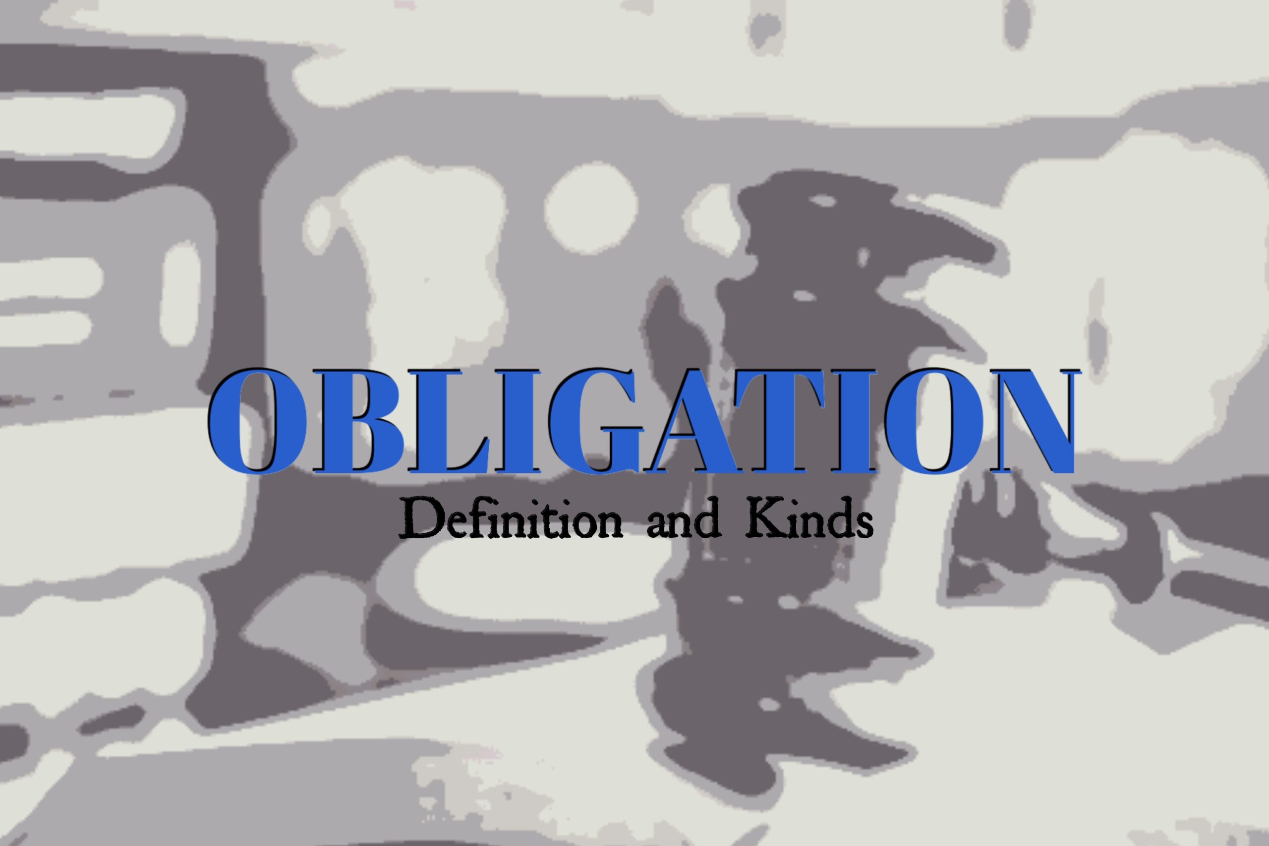 the presentation of an obligation is also known as