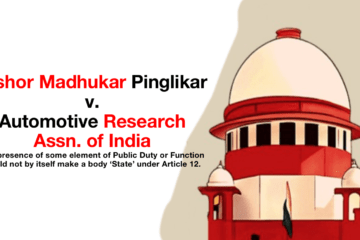 Kishor Madhukar Pinglikar v. Automotive Research Assn. of India