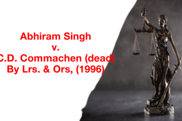Abhiram Singh v. C.D. Commachen (dead) By Lrs. & Ors, (1996) 3 SCC 665, (2014) 14 SCC 38