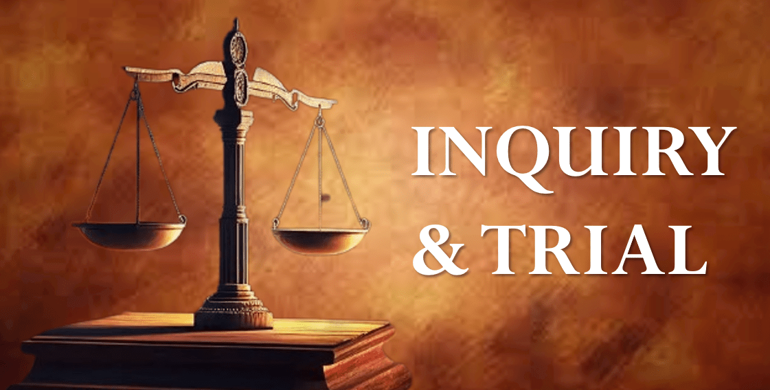 INQUIRY & TRIAL - Legal Vidhiya