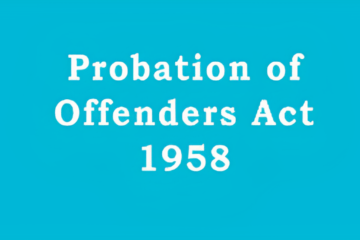 PROBATION OF OFFENDER ACT, 1958