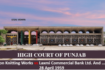 Grison Knitting Works vs Laxmi Commercial Bank Ltd. And ... on 28 April 1959