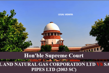 OIL AND NATURAL GAS CORPORATION LTD VS SAW PIPES LTD (2003 SC)