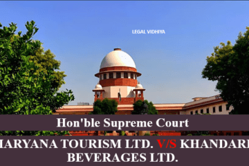 HARYANA TOURISM LTD. V/S KHANDARI BEVERAGES LTD.