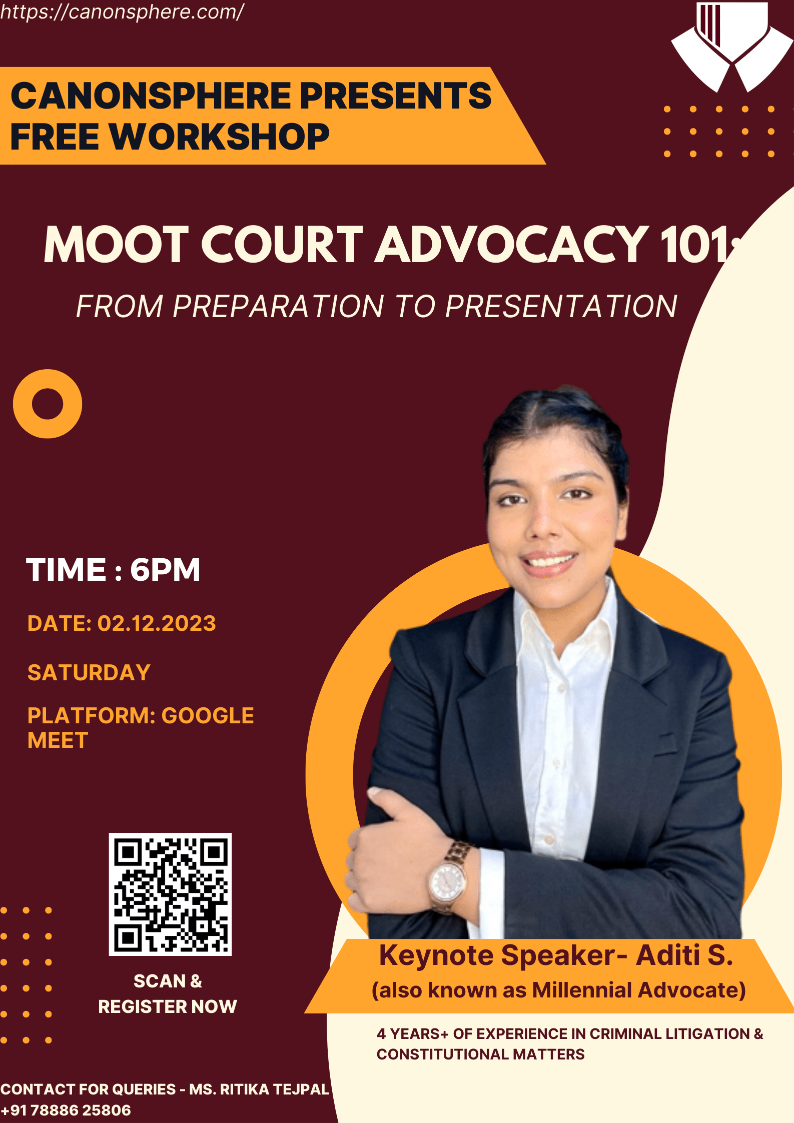 Workshop on “Moot Court Advocacy 101: From Preparation to Presentation ...