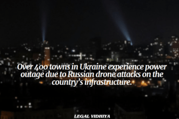 Over 400 towns in Ukraine experience power outage due to Russian drone attacks on the country’s  infrastructure. 