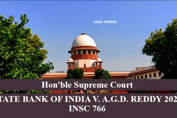 STATE BANK OF INDIA V. A.G.D. REDDY 2023 INSC 766
