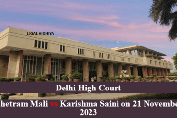 Chetram Mali vs Karishma Saini on 21 November 2023