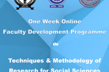 Online Faculty Development Programme on Techniques and Methodology of Research for Social Sciences by Dr. RKB Law College [Dec 20-26]: Register by Dec 16