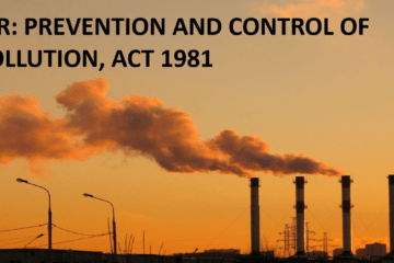 AIR: PREVENTION AND CONTROL OF POLLUTION, ACT 1981