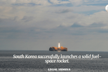 South Korea successfully launches a solid fuel-space rocket.