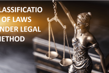 CLASSIFICATION OF LAWS UNDER LEGAL METHOD