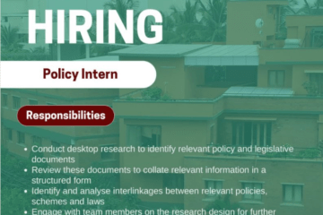 Paid Internship Opportunity at ATREE