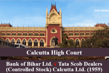 Bank of Bihar Ltd. v Tata Scob Dealers (Controlled Stock) Calcutta Ltd. (1959)