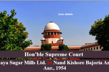 Gaya Sugar Mills Ltd. vs Nand Kishore Bajoria And Anr., 1954