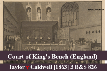 Taylor v Caldwell [1863] 3 B&S 826