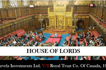 HARVELA INVESTMENTS LTD. V/S ROYAL TRUST CO. OF CANADA, 1986