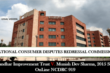 Jalandhar Improvement Trust v. Munish Dev Sharma, 2015 SCC OnLine NCDRC 919