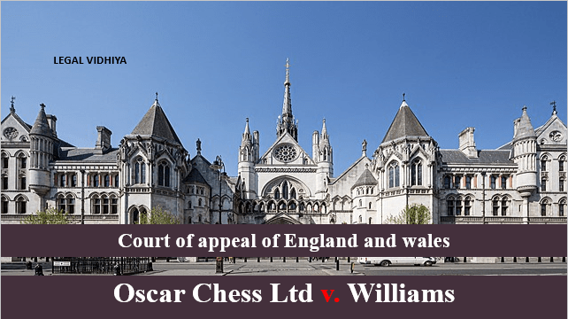 Oscar Chess Ltd v. Williams