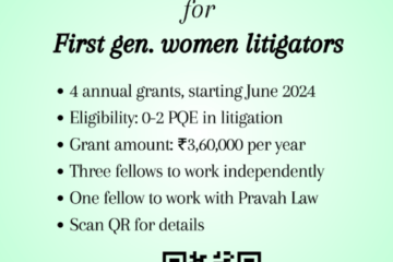 Indian Litigation Fellowship 2024 for 1st Gen Women Litigators [4 Fellows to Get Rs. 3.6L/Month Each]: Apply by Feb 11