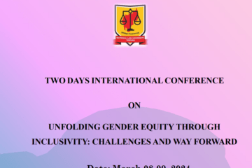 Conference on Unfolding Gender Equity Through Inclusivity at National Law University, Tripura [March 8-9]: Submit by Feb 2