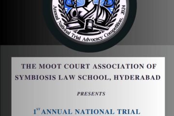 1st Annual National Trial Advocacy Competition by Symbiosis Law School: Register by Jan 2