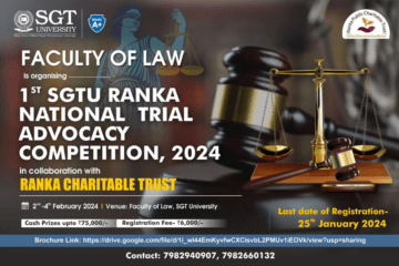 1ST SGTURANKA NATIONALTRIAL ADVOCACY COMPETITION 2nd - 04th Feb, 2024
