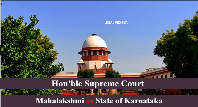 Mahalakshmi vs State of Karnataka