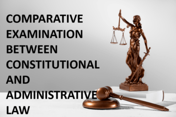 COMPARATIVE EXAMINATION BETWEEN CONSTITUTIONAL AND ADMINISTRATIVE LAW