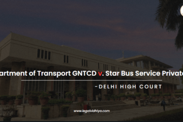 Department of Transport GNTCD v. Star Bus Service Private Limited