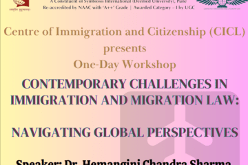Workshop On Contemporary Challenges in Immigration and Migration Law by SLS Hyderabad [Online; Free; March 15]: Register by March 14!