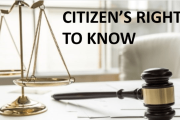CITIZEN’S RIGHT TO KNOW