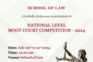 National Level Moot Court Competition 2024 at Joy University, Kanyakumari [July 29-31; Cash Prizes of Rs. 55k]: Apply by May 3