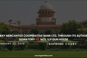 Bombay Mercantile Cooperative Bank Ltd. through its Authorized Signatory Vs. M/s. U.P Gun House