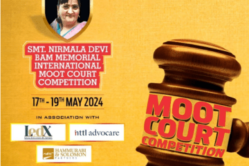 6th Smt. Nirmala Devi Bam International Moot Court Competition by Indore Institute of Law (Cash Prizes Worth 77k) [Offline; May 17-19]: Register by April 20