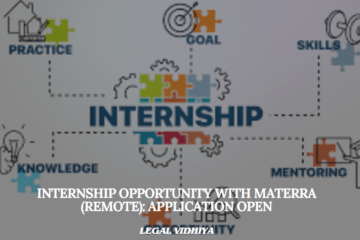 Internship Opportunity with Materra (Remote): Application Open
