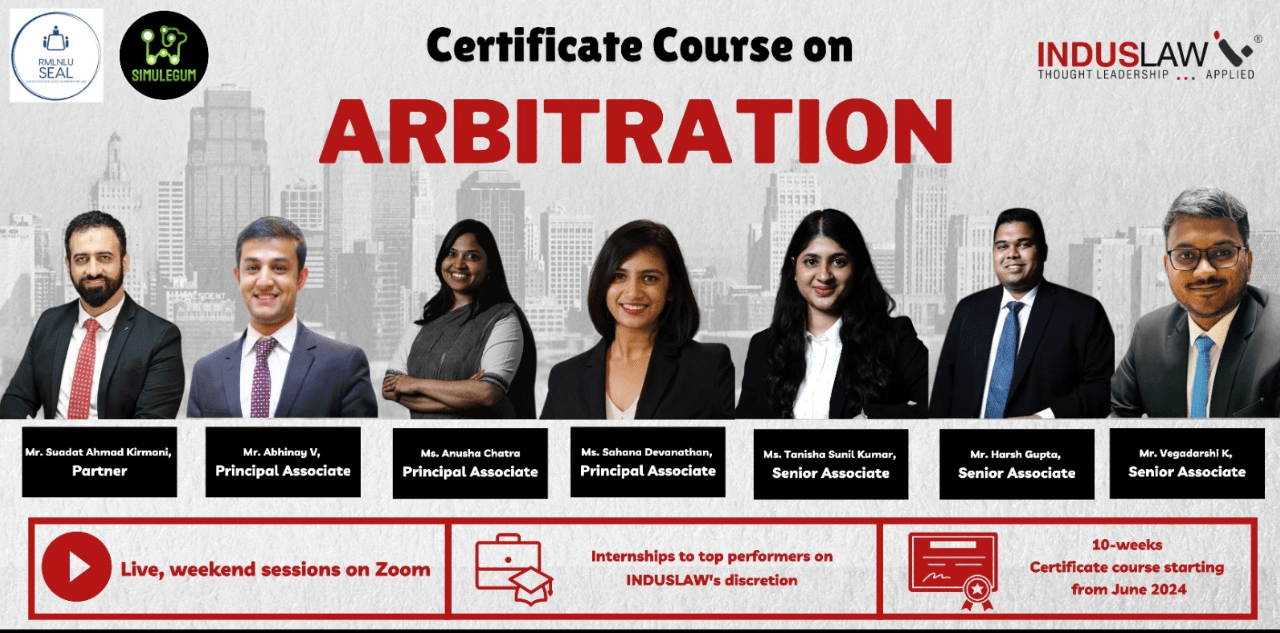 10-Week Online Certificate Course on ARBITRATION, BY Jus Corpus ...