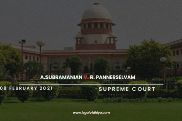 A.Subramanian v. R. Pannerselvam