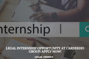 Legal Internship Opportunity at CarDekho Group: Apply Now!