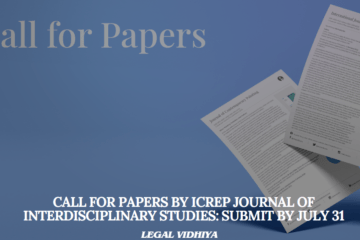 Call for Papers by ICREP Journal of Interdisciplinary Studies: Submit by July 31