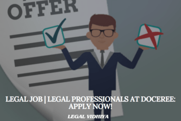 Legal Job | Legal Professionals at Doceree: Apply Now!
