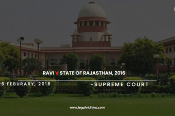 Ravi V State of Rajasthan, 2016