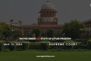 Nathu Singh vs. State Of Uttar Pradesh 