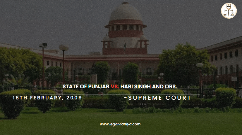 STATE OF PUNJAB VS. HARI SINGH AND ORS.