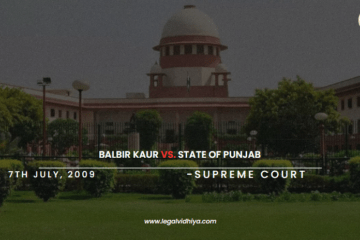 BALBIR KAUR VS. STATE OF PUNJAB