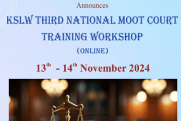 KSLW Third National Moot Court Training Workshop (Online) by Kanoria School of Law for Women, Jaipur: Register Now!